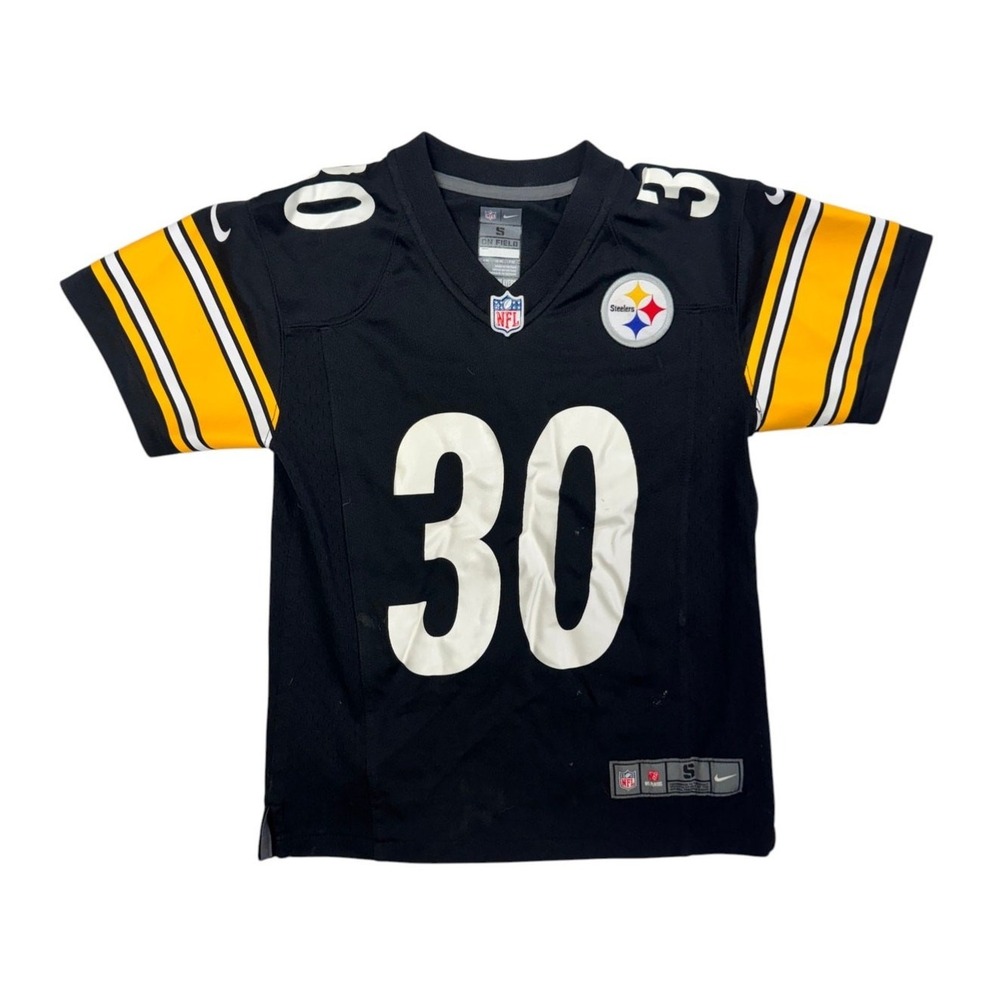 Nike Pittsburgh Steelers James Conner 30 Football NFL Jersey Youth Size S Black